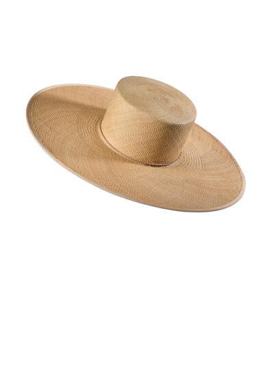 luxury sand panama boater style hat