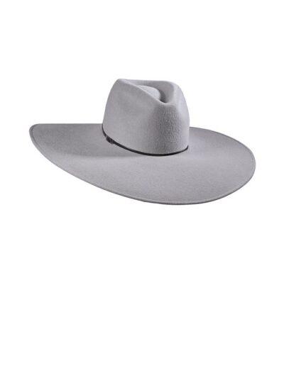 luxury grey felt fedora