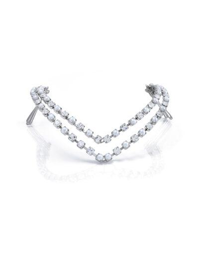 Luxury hair accessory with rhinestone