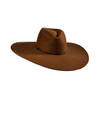 luxury bronze felt fedora