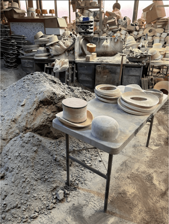 wooden block for hat making