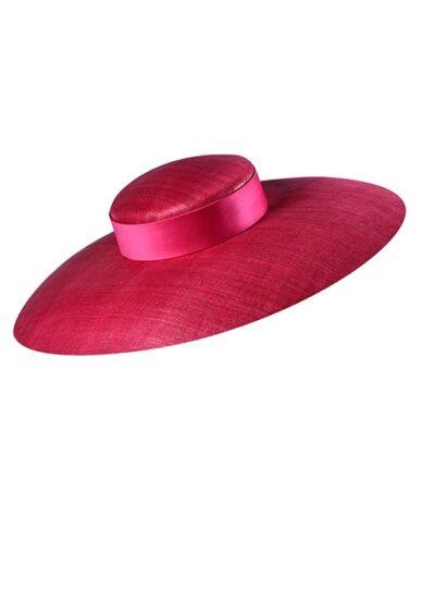 luxury pink straw hat