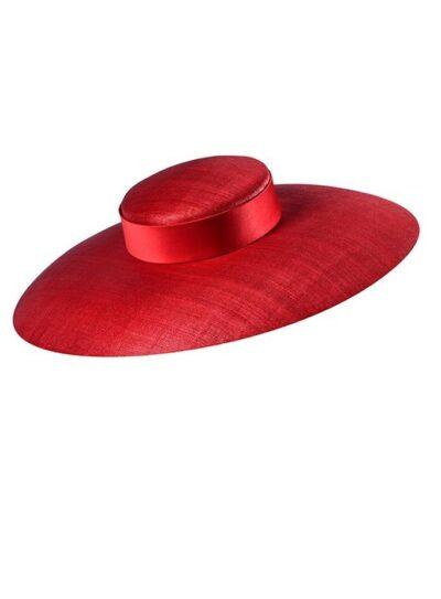 luxury red straw hat