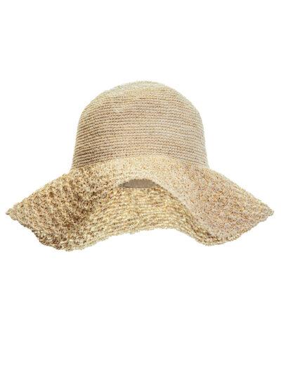 natural straw sun bucket hat